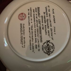 Norman Rockwell collectors plates with COA